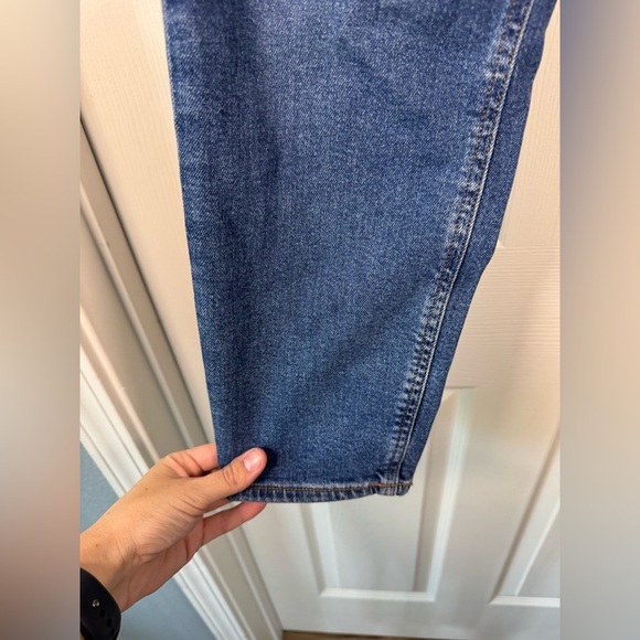 ASOS Mom Jeans High Rise Medium Wash Straight Leg Ankle Denim Womens Size 30 - Picture 5 of 7